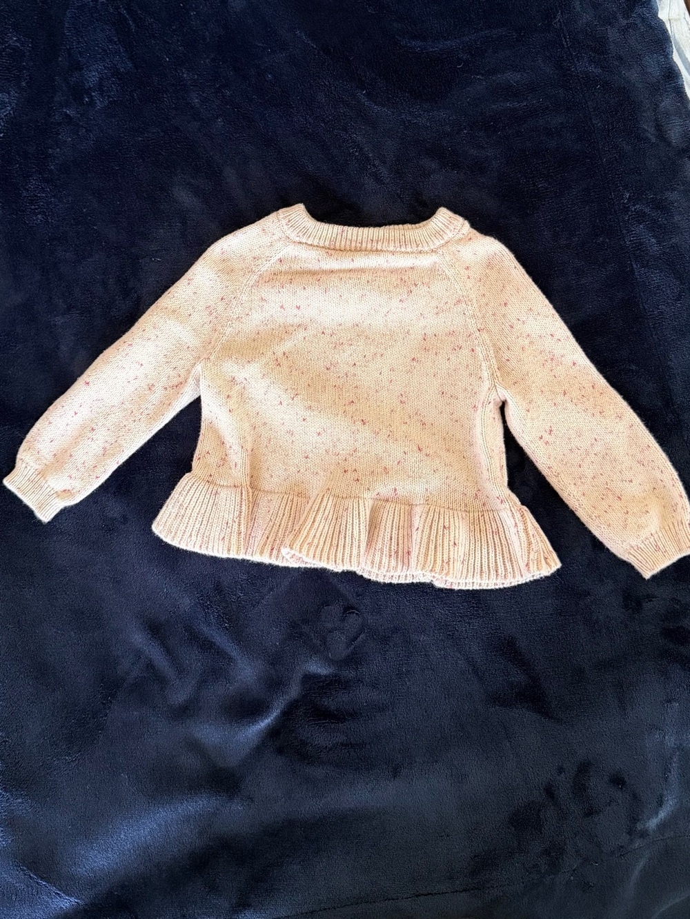 Jamie Kay 2 YR Pink Flecked Ruffle Hem Sweater